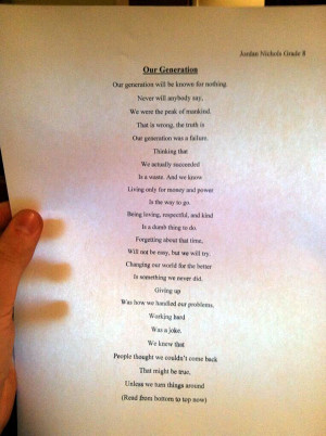 14 Year Old Wrote A Poem. And When You See The Secret Message, You ...