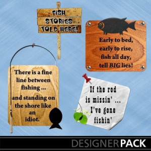 Fishing Word Art #1 from LLL Creations