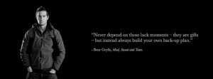 Facebook Cover Of Bear Grylls Quote.
