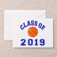 Class Of 2019 Basketball Greeting Card for
