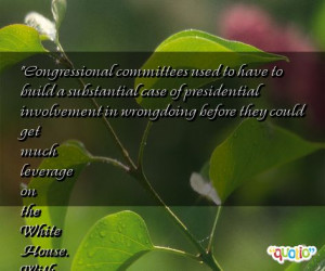 Congressional committees used to have to build