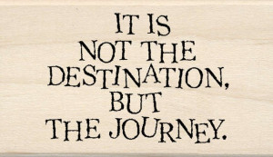 ... But The Journey Inkadinkado Wood Mounted Rubber Stamp O STAMPO-90933
