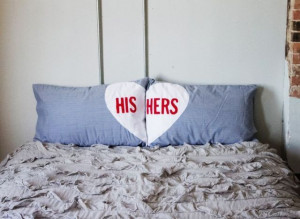Homemade Gift Ideas: His And Hers Pillowcases