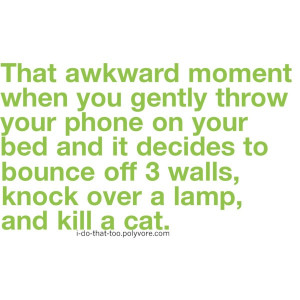 funny throw cellphone kill cat quote