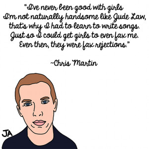 ... Chris Martin was widely publicized for being a straight-edge musician