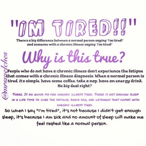 different kind of tired . . .Life with Lupus