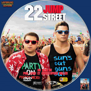 22 Jump Street 2014 FRENCH Cover Label DVD Movie