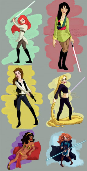 disney princesses star wars style star wars princesses star wars via ...