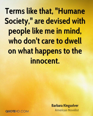 Barbara Kingsolver Society Quotes