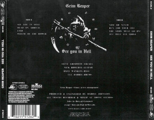 Carátula Trasera de Grim Reaper - See You In Hell