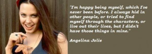 Angelina Jolie Quote Love...