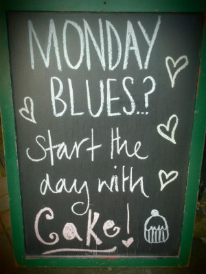 Monday Blues? Start the day with #Cake!