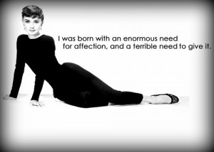 affection, audrey hepburn, love, quote, text