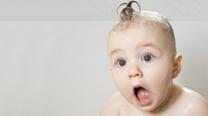 Shocking baby funny face wallpaper