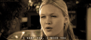 10 Things I Hate About You (1999) Quote (About baby, flirt, gifs, hate ...
