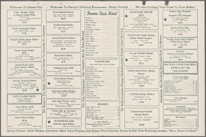 Seafood Restaurant Menus