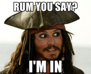 Rum you say? I'm in.