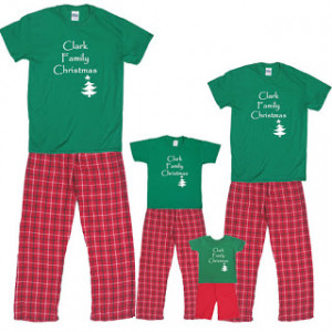 PERSONALIZED Christmas Pajamas for Family (adult with matching outfits ...