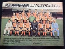 A4 Football TEAM picture poster LUTON TOWN David Pleat Manager