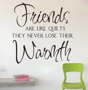 Friendship Friends never lose their Warmth Inspiration Religious Wall ...