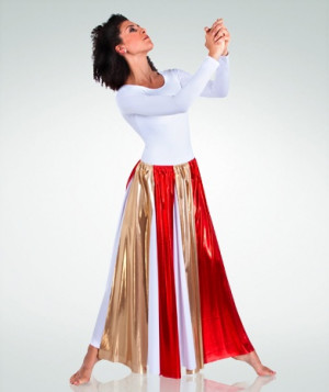 Metallic Panel Praise Dance Skirt $24.00: Praise Dance Worship, Praise ...