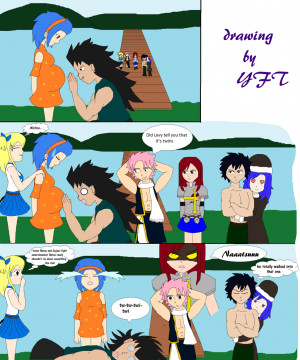 Fairy Tail Funny Quotes Fairy tail- gajeel and levy's