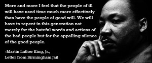 Monday Quote: The Silence of the Good People