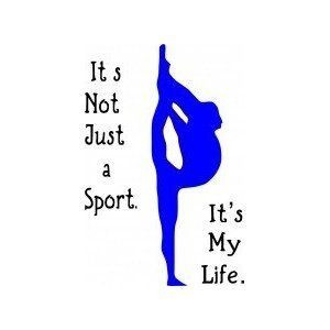 It's My Life...Sports Wall Quote Cheerleading, Gymnastics Quotes, Life ...