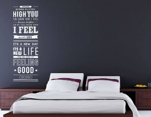 Feeling Good’ Quote Wall Sticker