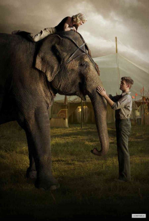 we had seen this gorgeous water for elephants picture as a magazine ...