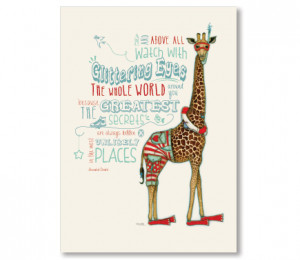 Tracy Paul Poster - Lifesaver Giraffe Quote - Search Results