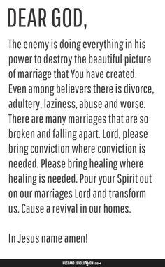 ... http://husbandrevolution.com/prayer-broken-marriages/ #marriage #love