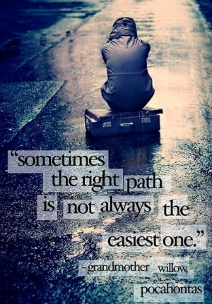 ... path is not always the easiest one.