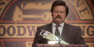 Ron Swanson gets distracted by Tammy Two picture5