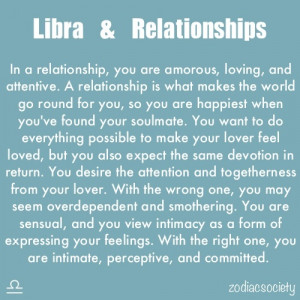 Libra's and relationships...