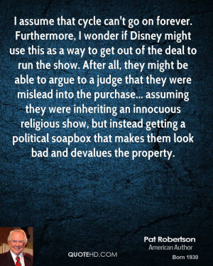 assume that cycle can't go on forever. Furthermore, I wonder if ...