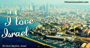 The beautiful Tel Aviv skyline,