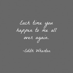 Edith Wharton love quote, from The Age of Innocence