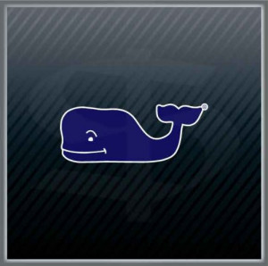 Detail Of Blue Whale Vineyard Vines Laptop Car Sticker Decal