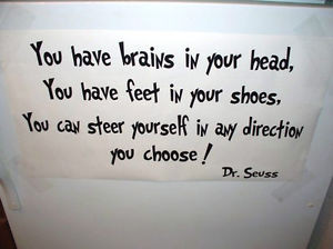Dr-Seuss-Vinyl-decal-wall-word-quote-You-have-brains-in-your-letters ...