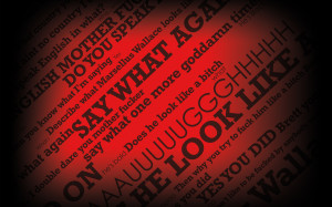 Dirty Words With Black Red Background Gaming HD Wallpaper