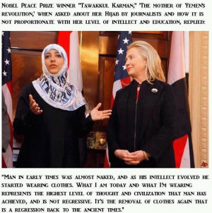 Tawakul Karman Beautiful Quote About Hijab