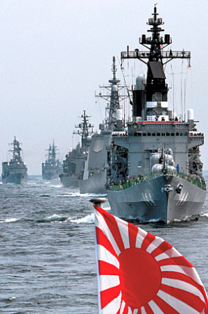 kazuhiro nogi afp getty images show of force japanese ships