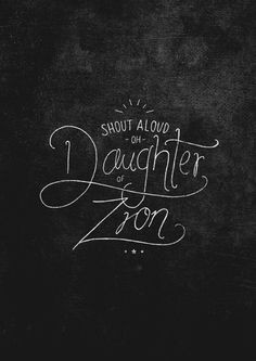 Daughter of Zion - original art by The Worship Project Zephaniah 3:14 ...
