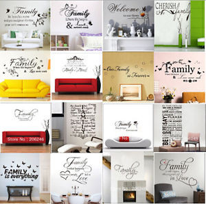 Family-Warm-Love-English-Quotes-Removable-Mural-Home-Decal-Decor-Wall ...