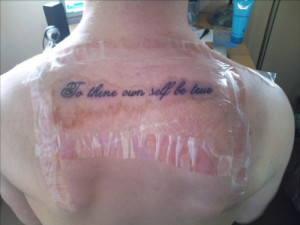 Straightt after having my first Tattoo Done :)