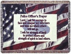 ... Police Officer Gift To Remember Inspirational Tapestry Throw More