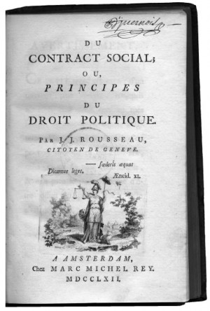 Social Contract (1762) Jean-Jacques Rousseau, in The Social Contract ...