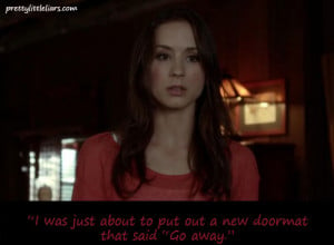 Go Back > Gallery For > Pll Quotes Spencer