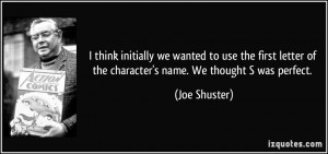 think initially we wanted to use the first letter of the character's ...